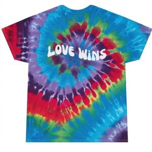 Love Wins Pride Shirt Graphic Tee, LGBTQ+ Rainbow T-Shirt, Sizes S–XXL Unisex